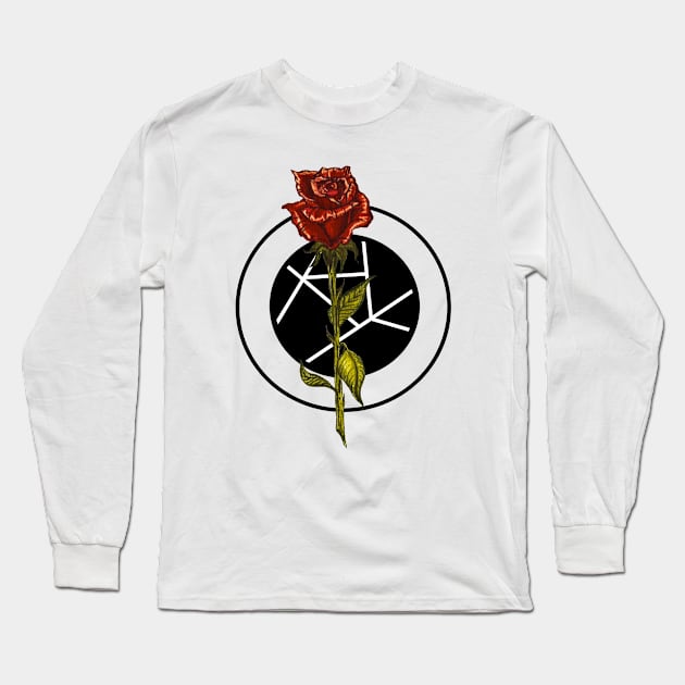 Geometric Rose Long Sleeve T-Shirt by Earthy Fauna & Flora